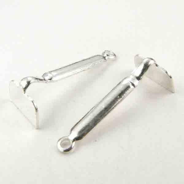 Silver Plate 19x8MM Garden Hoe