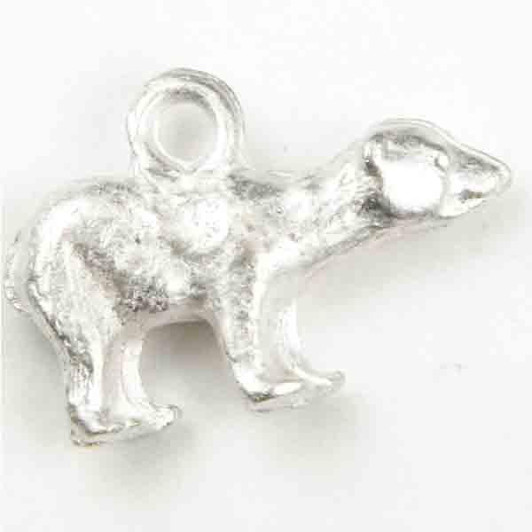 Silver Plate 19x9 Bear 3-D