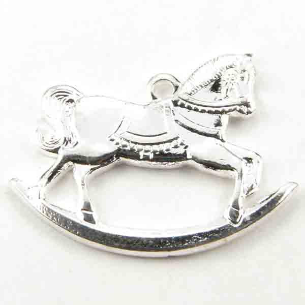 Silver Plate 20x15 Rocking Horse