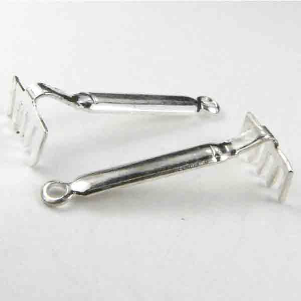 Silver Plate 20x8MM Garden Rake