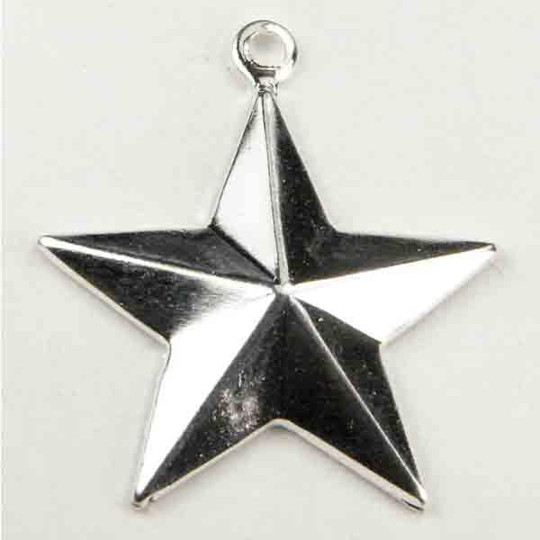 Silver Plate 21x20MM Star