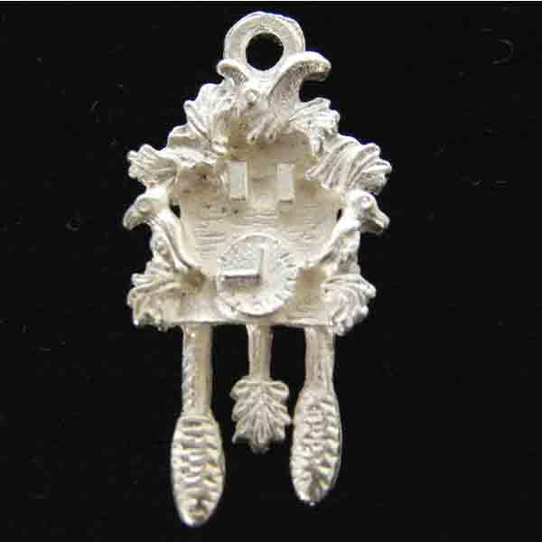 Silver Plate 22x13 Cuckoo Clock 3-D