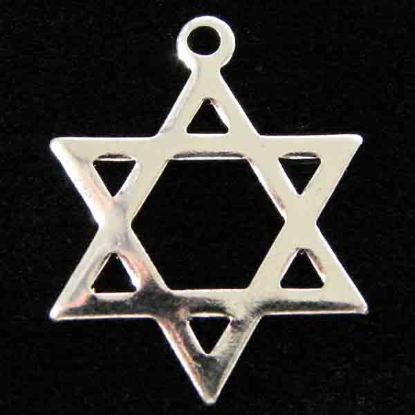 Silver Plate 22x17MM Star Of David