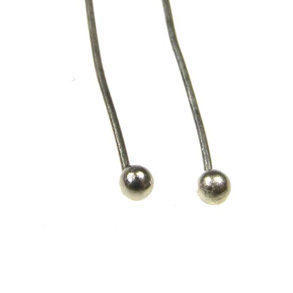 Silver Plate 24 gauge 2inch 2MM Ballpin