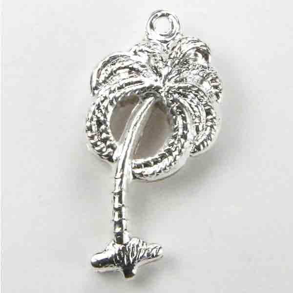 Silver Plate 24x12 3D Palmtree