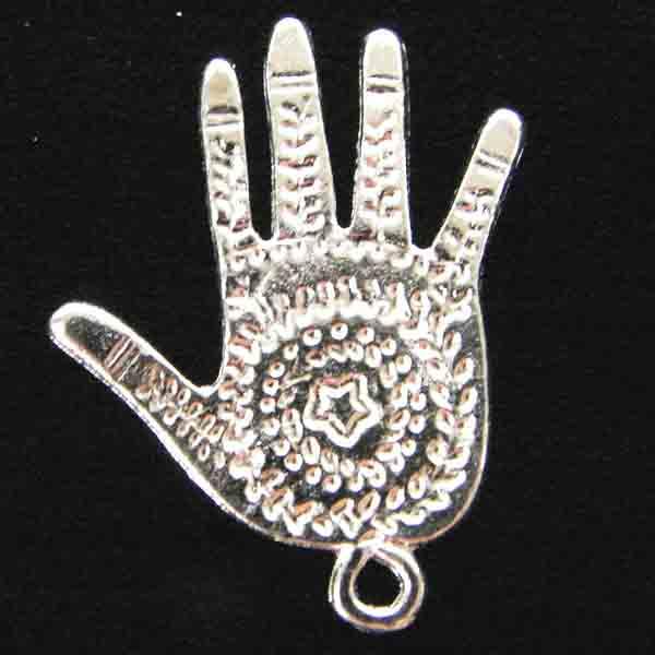 Silver Plate 26x21MM Majestic Star Hand