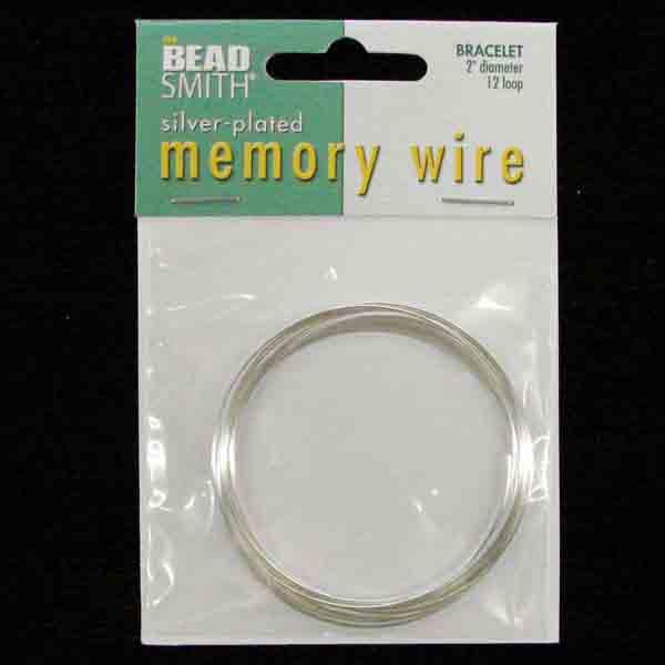 Silver Plate 2 inch Memory Wire