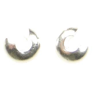 Silver Plate 3MM Crimp Cover