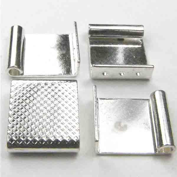 Silver Plate 3 Strand Watch Face End