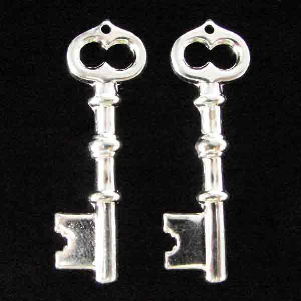 Silver Plate 43X11MM Key Stamping