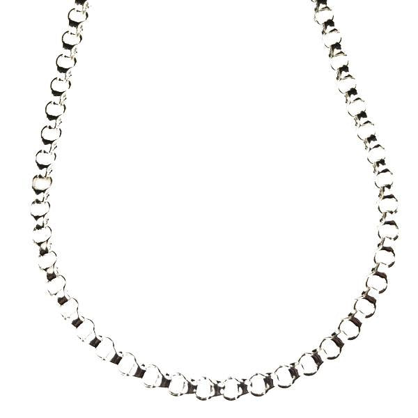 Silver Plate 4MM Box Style Rolo Chain