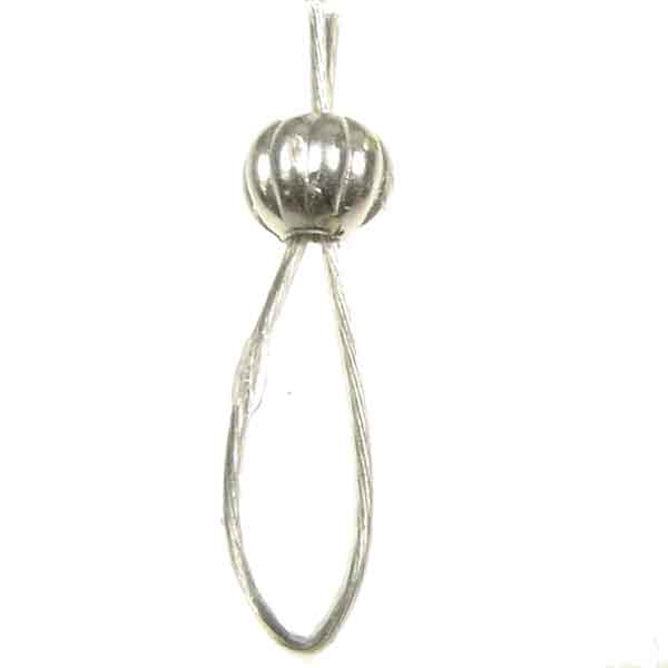 Silver Plate 4MM Ribbed Crimp Cover
