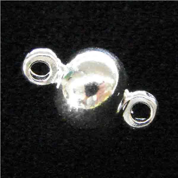 Silver Plate 6MM Solid Ball Connector
