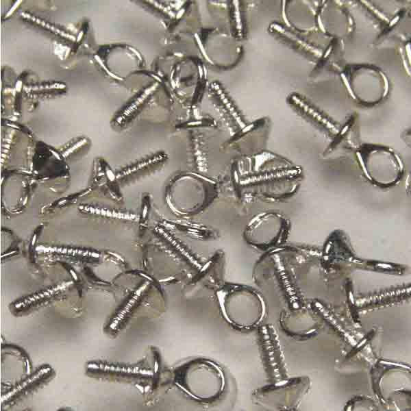 Silver Plate 6MM Threaded Up Eye Hanger