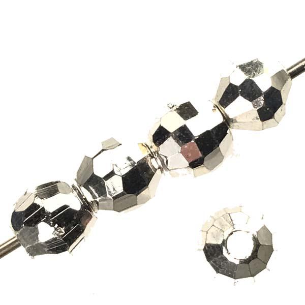 Silver Plate 7MM Faceted ball