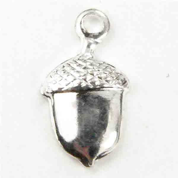 Silver Plate 8x6MM Acorn