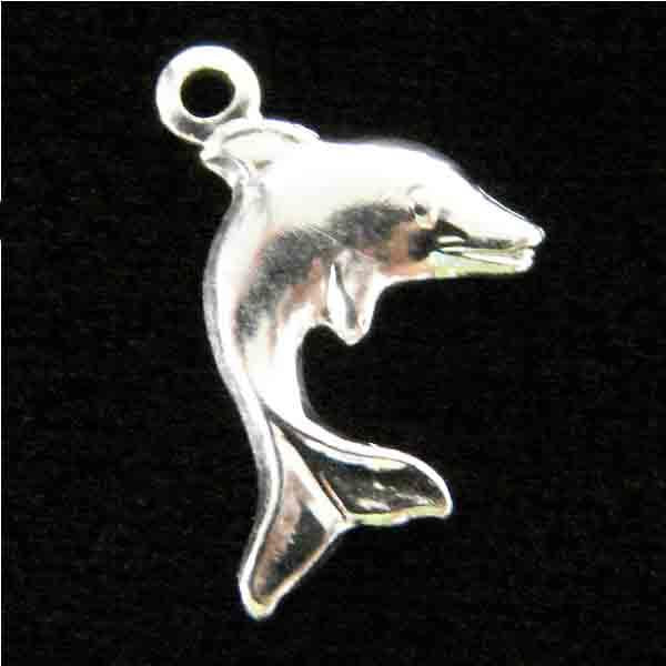 Silver Plate 9MM Dolphin Stamping