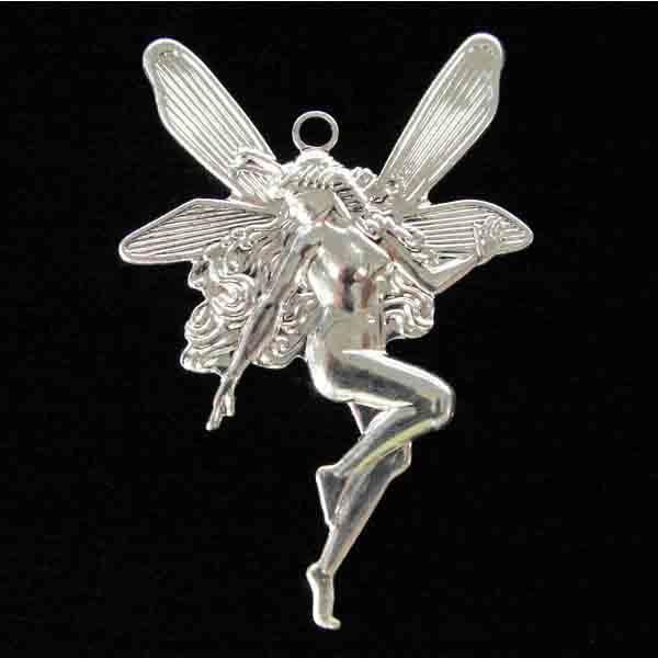 Silver Plate Fairy 43X30MM