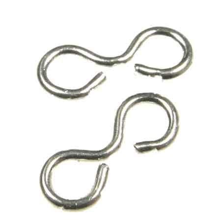 Silver Plate Figure 8 Eye 10X4MM