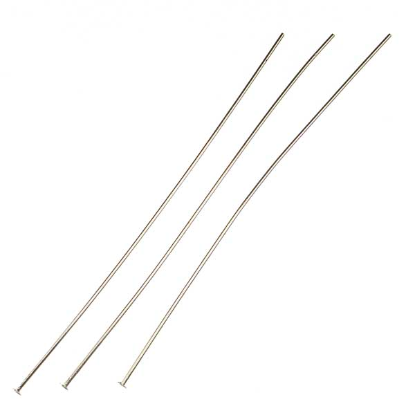 Silver Plate Headpin 3 Inch 22 Gauge Headpin