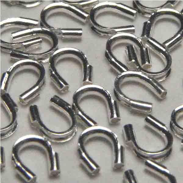 Silver Plate Jewelry Wire Guard 4.5X3MM