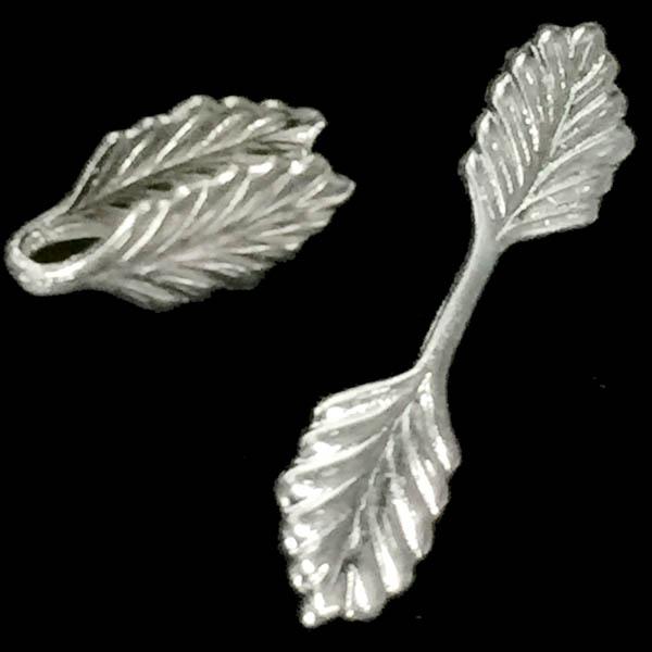 Silver Plate Leaf Bail 16x5MM