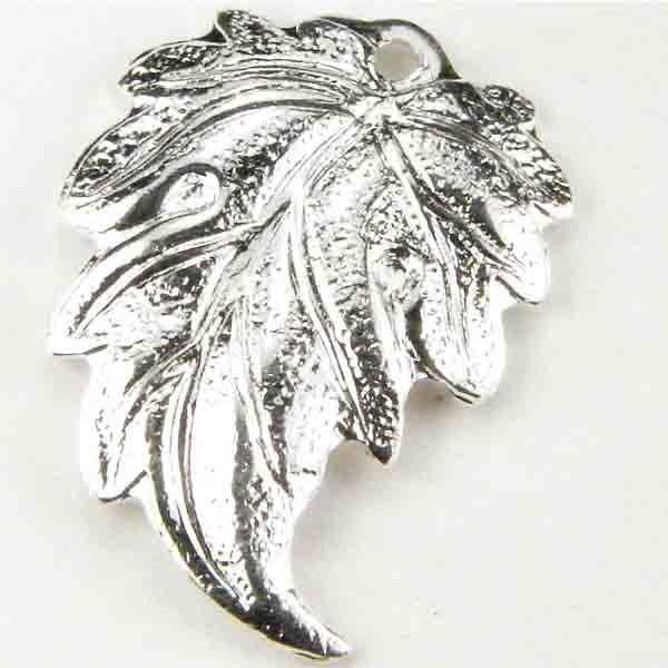 Silver Plate Left Facing 18x13MM Leaf