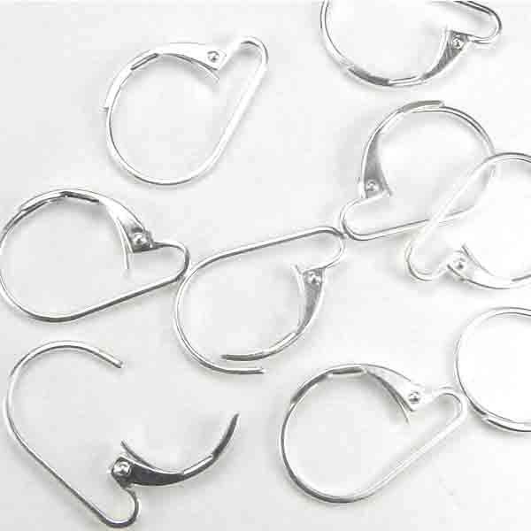 Silver Plate Leverback Ear Clip