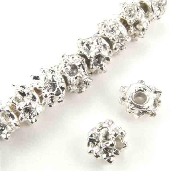 Silver Plate Nugget 6MM Cast