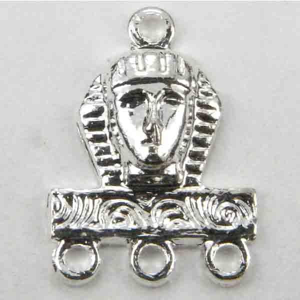 Silver Plate Paroah Head Connector 11MM