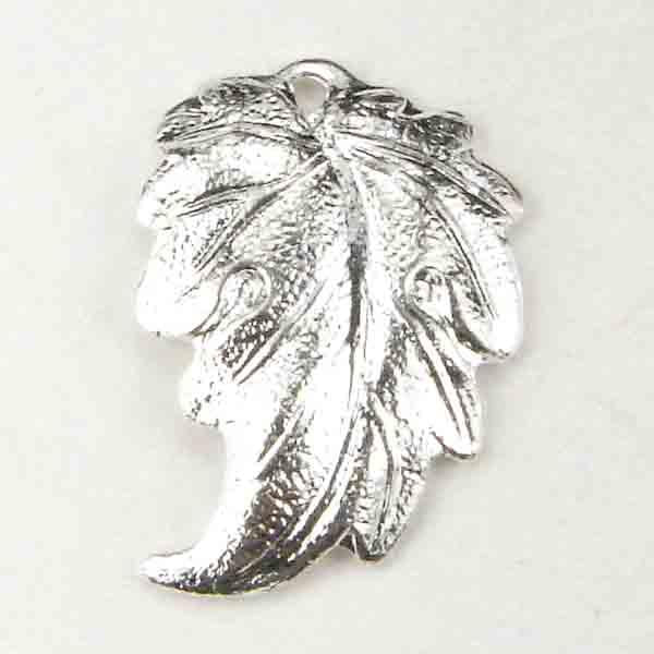 Silver Plate Right Facing 18x13MM Leaf
