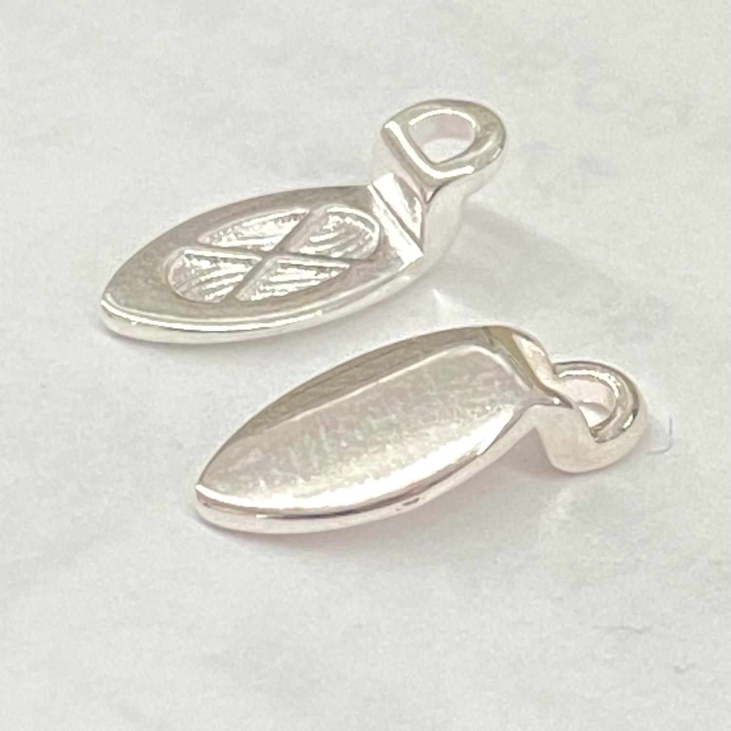 Silver Plate Small Earring Leaf Bail