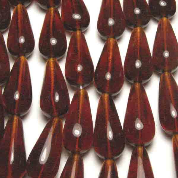 Smoke Topaz 20x9MM Tear
