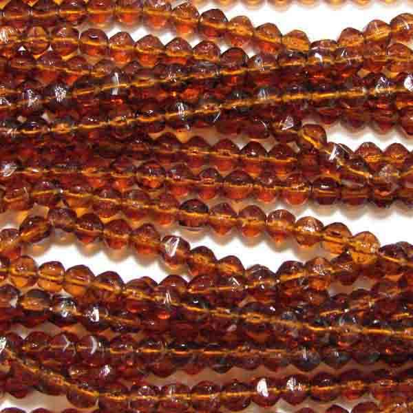 Smoke Topaz Vintage 4MM English Cut Ball