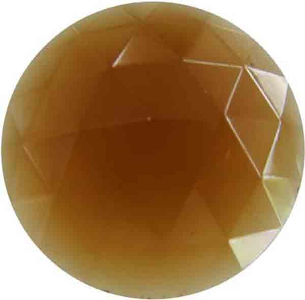 Smoked Topaz 35MM Flatback Transparent