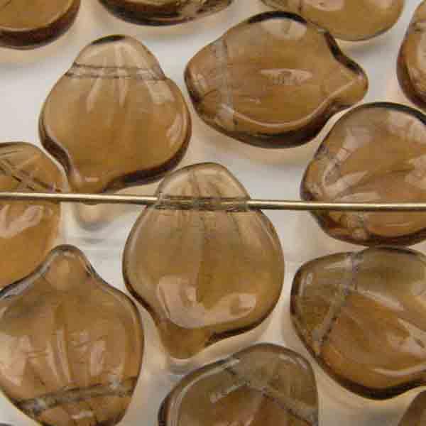 Smoked Topaz Wide Leaf 12X14MM