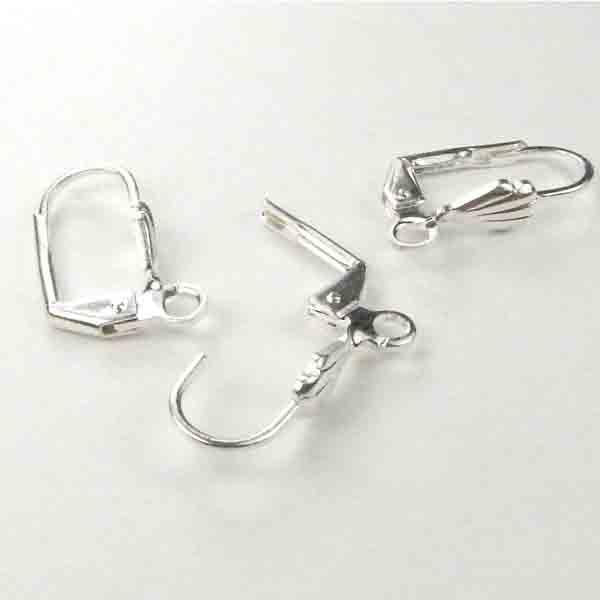 Stainless Steel 19x10MM Leverback With Floral Detail