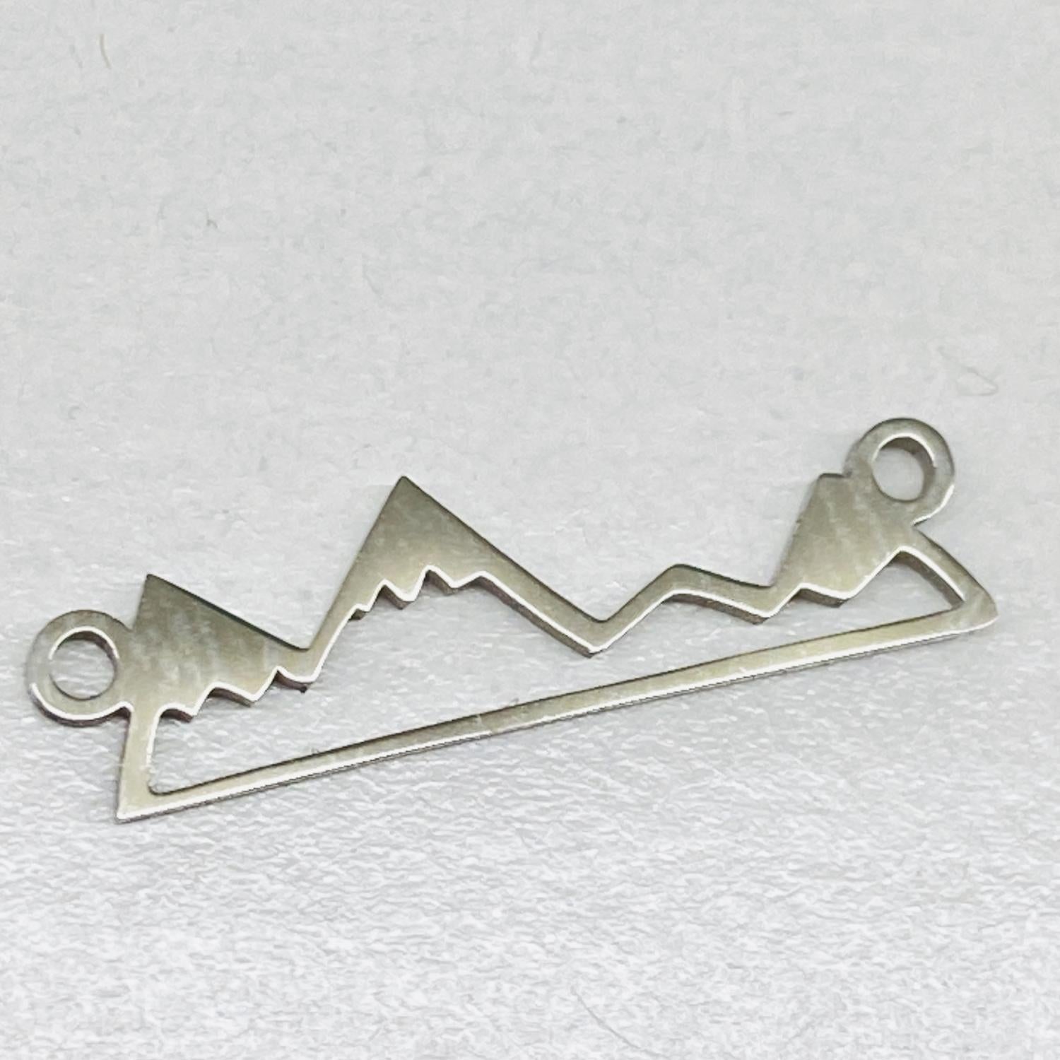 Stainless Steel 20x6MM Mountain Scene