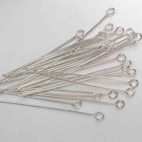 Sterling Eyepin 1.5 inch 22 Gauge Headpin