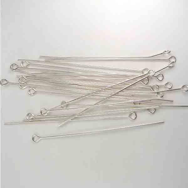 Sterling Eyepin 2 inch 22 Gauge Headpin