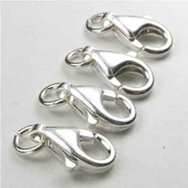 Sterling Silver 11MM Lobster Claw With 4MM Open Jump Ring