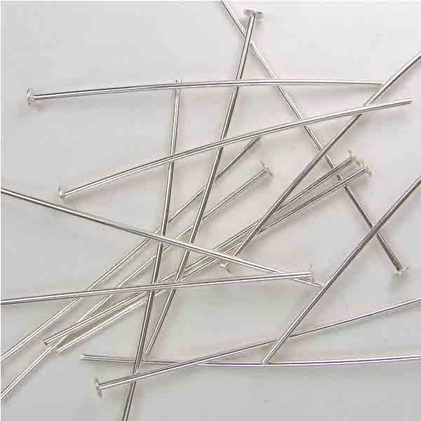 Sterling Silver 1.5 Inch 22 Gauge Headpin