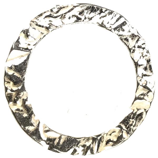 Sterling Silver 20MM Hammered Ring