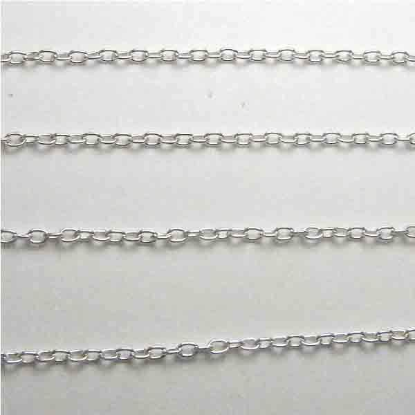 Sterling Silver 2x1MM Fine Cable Chain