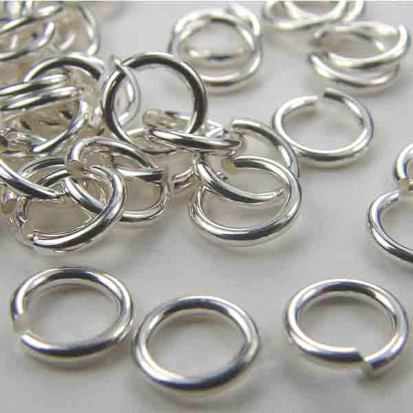 Sterling Silver 5MM (Outer Diameter) Open Jump Ring 20 Gauge