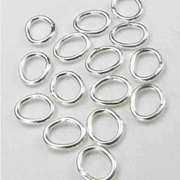 Sterling Silver 5x4MM Soldered Jump Ring 20 Gauge