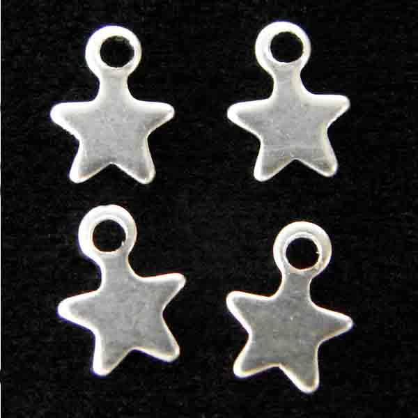 Sterling Silver 6x4MM Thin Star Pendant