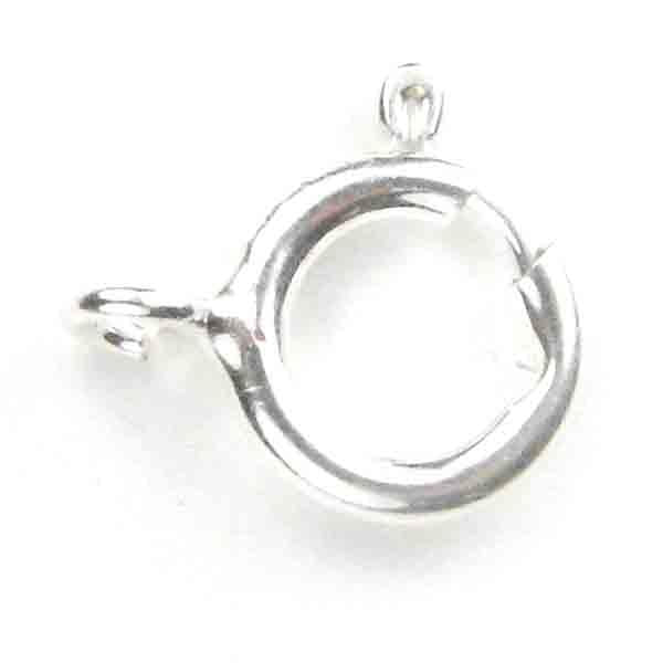 Sterling Silver 7MM Spring Ring Clasp