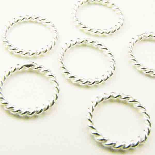 Sterling Silver 8MM Twisted Ring