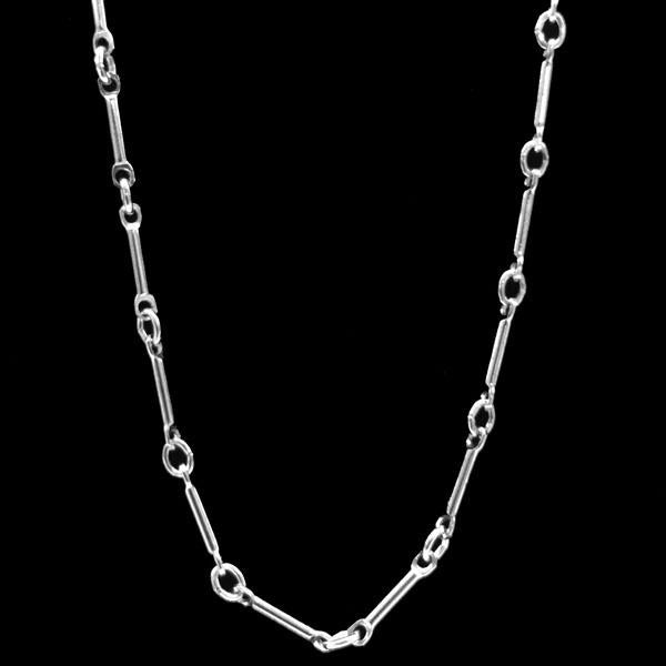 Sterling Silver 8x2MM Bar Chain
